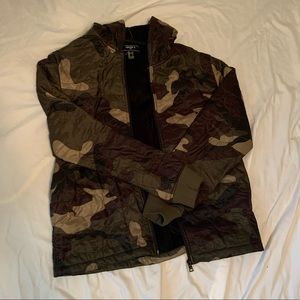 Men’s Forever 21 Camo Puffer Jacket with Hood